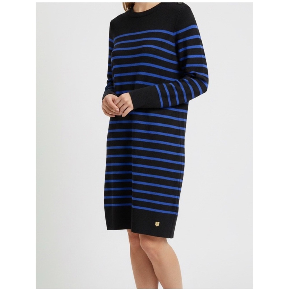 Armor Lux Merino Wool Striped Sweater Dress Women's S